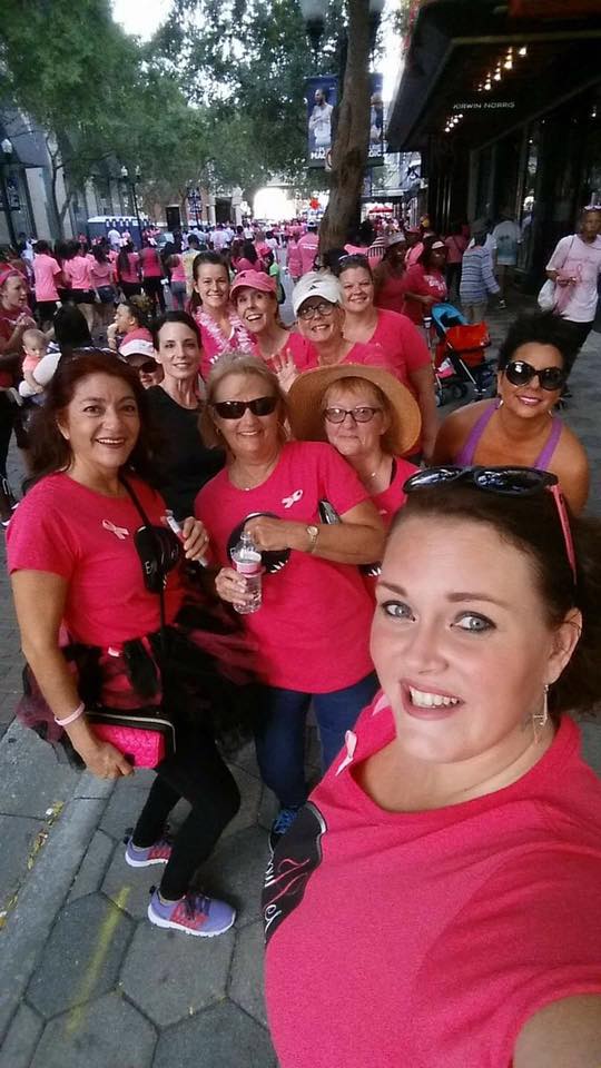 Breast Cancer Walk ladies